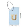 Unique Bargains Luggage Tag Light Blue 1 Pc - 2 of 4