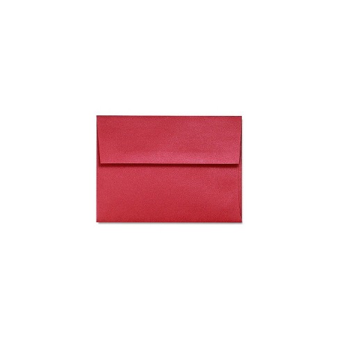 Holiday Red A9 Envelopes, Square Flap, (5 3/4 x 8 3/4)