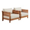 Alaterre Furniture 2pc Barton Outdoor Weather Resistant Arm Chairs with Cushions - 3 of 4