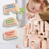 iPlay, iLearn Kid Wooden Building Block Set, Toddler Natural Wood Block Montessori Learning Toy - 2 of 3