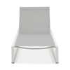 VisioGear Outdoor Chaise Lounge with 5-Level Adjustable for Patio, Poolside, Gray&White, 77"*26.5"*10.5" - 2 of 4