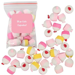 Idiy Scrapbooking Charms - 25pc Cupcakes - Great for Arts and Crafts, School Projects, Scrapbooking Beads, DIY Decorations, Resin- Adults and Kids - 1 of 4