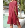 Women's Hollow Out Swimsuit Coverup Bathing Suit Beach Cover Up Swimwear Dress - 4 of 4