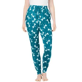 Lands' End Women's Print Flannel Pajama Pants - Xx Small - Evening