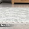 Modern Area Rug Farmhouse Geometric Lines Accent Rug Indoor Washable Rug - 4 of 4