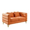 Ivory Velvet Teddy 3-Seater and 2-Seater Sofa Set for a Snug Living Area - 4 of 4