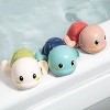 Floating Turtle Bath Toys for Toddlers 1-3, Wind-Up Swimming Toys for Boys Girls, Fun Cute Baby Pool Toys Safe and Durable Bathtub Water Toys, 3-Pack - 2 of 4