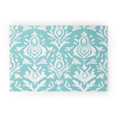 Emanuela Carratoni Moody Blue Garden Small Welcome Mat - Deny Designs :  Target