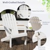 Tangkula 4PCS Patio Adirondack Chair w/ Inclined Seat High Backrest & Wide Armrests - 3 of 4
