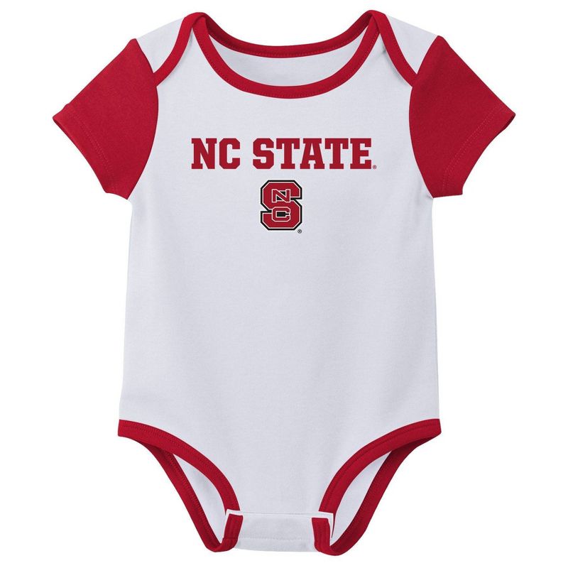 NCAA NC State Wolfpack Infant 3pk Bodysuit, 2 of 5