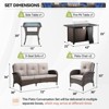 Gymojoy Sofa Patio Chair with Propane Fire Pit Table - 2 of 4