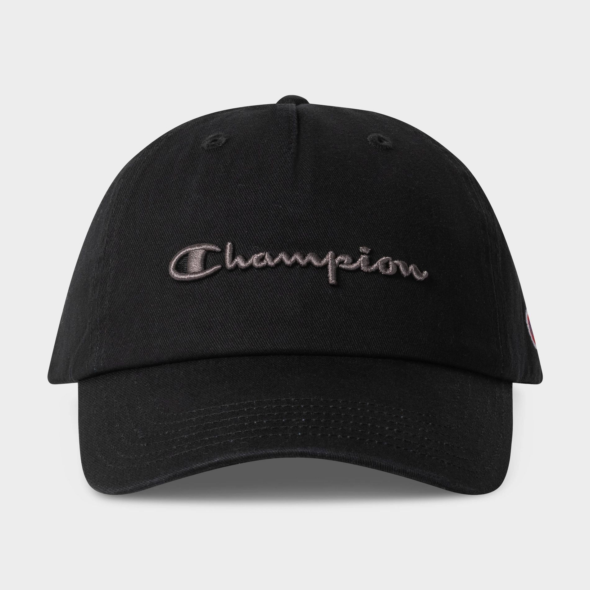 Champion Adult Script Twill Baseball Hat - Black