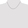 Black Bow Jewelry 1mm, Sterling Silver Solid Curb Chain Necklace - 2 of 4