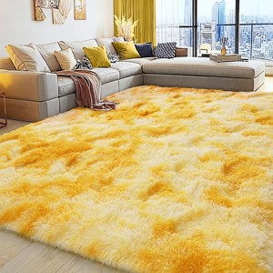 Soft Shag Area Rug 6x9 for Living Room or Bedroom, Fluffy Non-Slip Plush Carpet, Cozy Fuzzy Indoor Rug for Kids Room - 1 of 4