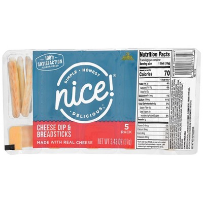 Nice! Cheese Dip & Breadsticks 3.43 oz 5 each