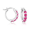Ross-Simons 2.60 ct. t.w. Multi-Stone and Sterling Silver Jewelry Set: 3 Pairs Of Huggie Hoop Earrings - 3 of 4