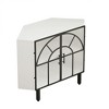 37.40"Glass Two-Door Hexagonal Corner Cabinet, for Corner of Living Room, Hallway, Study and Other Spaces - 4 of 4
