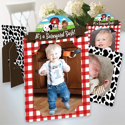 Big Dot of Happiness Batter Up - Baseball - Baby Shower or Birthday Party 4x6 Picture Display - Paper Photo Frames - Set of 12