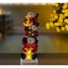 VP Home Christmas Trio Snowman Decor Christmas Figurines Resin Snowman Lighted Decorations - 3 of 4