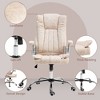 Kumasinova PU Leather Executive Office Chair with Padded Flip-up Arms,Ergonomic Office Desk Chair with Adjustable Height and Tilt Function - 3 of 4