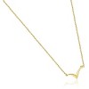 Pompeii3 14k Yellow Gold 18" V Shape Chevron Necklace Delicate Pendant 1.2grams - 2 of 4