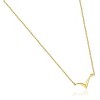 Pompeii3 14k Yellow Gold 18" V Shape Chevron Necklace Delicate Pendant 1.2grams - image 2 of 4