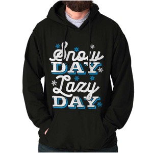 Winter Christmas Lazy Snow Day Hoodie Sweatshirt Women Men Brisco Brands - 1 of 4