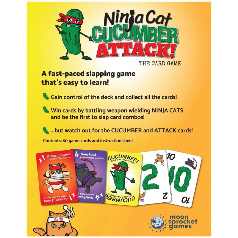 Ninja Cat Cucumber Attack! Game, 3 of 7