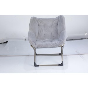 Saucer Chair, Lounge Chair - XL Foldable Faux Fur Floor Seat, Non-Slip Base for Stability, Accent Chair - 1 of 4