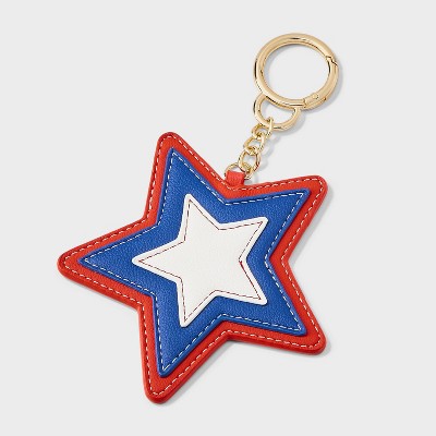 Star Clip On Handbag Charm - Universal Thread™ Red/Blue