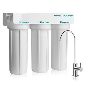 APEC Water Systems Undersink Water Filtration System -WFS-1000: BPA-Free, Easy Install, Filters Chlorine & Odors - 1 of 3