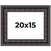 PosterPalooza | 3.5" Wide Ornate Black Picture Frame - UV Acrylic, Backing Board, Hanging Hardware Included - 2 of 4