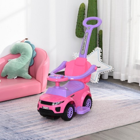 Baby Push Ride Car Kid Baby Walk Toy Seat Belt Handle Red Buggy Storage Space 