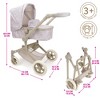 509 Crew: Little Flora, City Park 2-In-1 Doll Pram, Folding Toy Stroller, Kid 3+ - 4 of 4