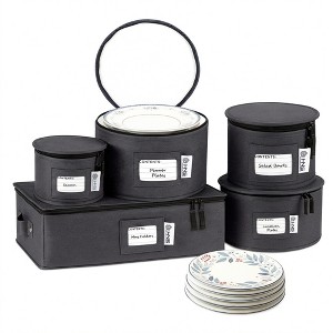 Hard Shell China Storage Containers - Set Moving Boxes for Dinnerware ...