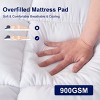 SUBRTEX Home Premium Mattress Pad - Extra Thick, 8-21" Deep Pocket, Soft Cooling Protector - 3 of 4