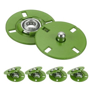 Unique Bargains Alloy Invisible Durable High Hardness Buckle Fasteners Press Studs Buttons 5 Pcs - 1 of 4
