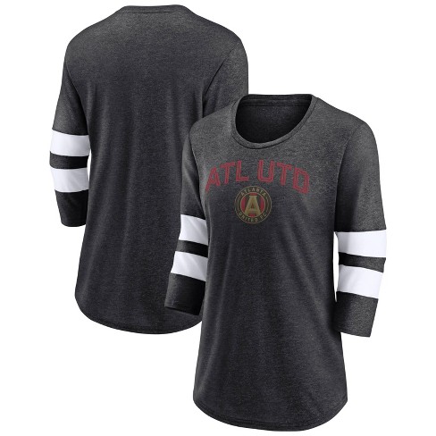 Mls Atlanta United Fc Women's 3/4 Sleeve Tri-blend T-shirt : Target