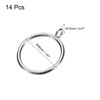 Unique Bargains Metal Electroplating Curtain Rod Accessory Curtain Rings 14 Pcs - 2 of 4