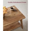 2-Tier Storage Coffee Table, 39.4" Wide Living Room Center Table, 110lb Capacity, Easy Assembly, Rounded Corners - 4 of 4