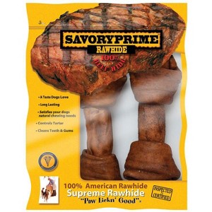 Savory Prime Supreme Large Adult Knotted Bone Beef 6-7 in L 2 pk - 1 of 1