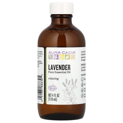 Aura Cacia Pure Essential Oil, Lavender, 4 Fl Oz (118 Ml) : Target