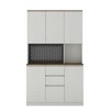 CENGHU Kitchen Pantry Cabinet with Charging Station,Freestanding Kitchen Hutch with Microwave Stand, for Kitchen,Living Room,Dinning Room - 4 of 4