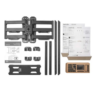 FlexiMount Black Steel Full-Motion Corner TV Mount for 37"-70"