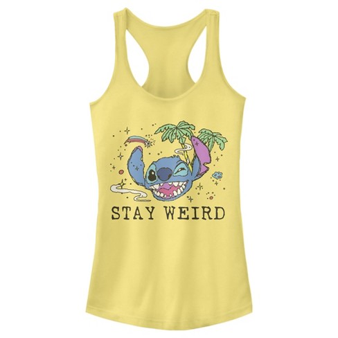 Juniors Womens Lilo Stitch Stay Weird Racerback Tank Top Target