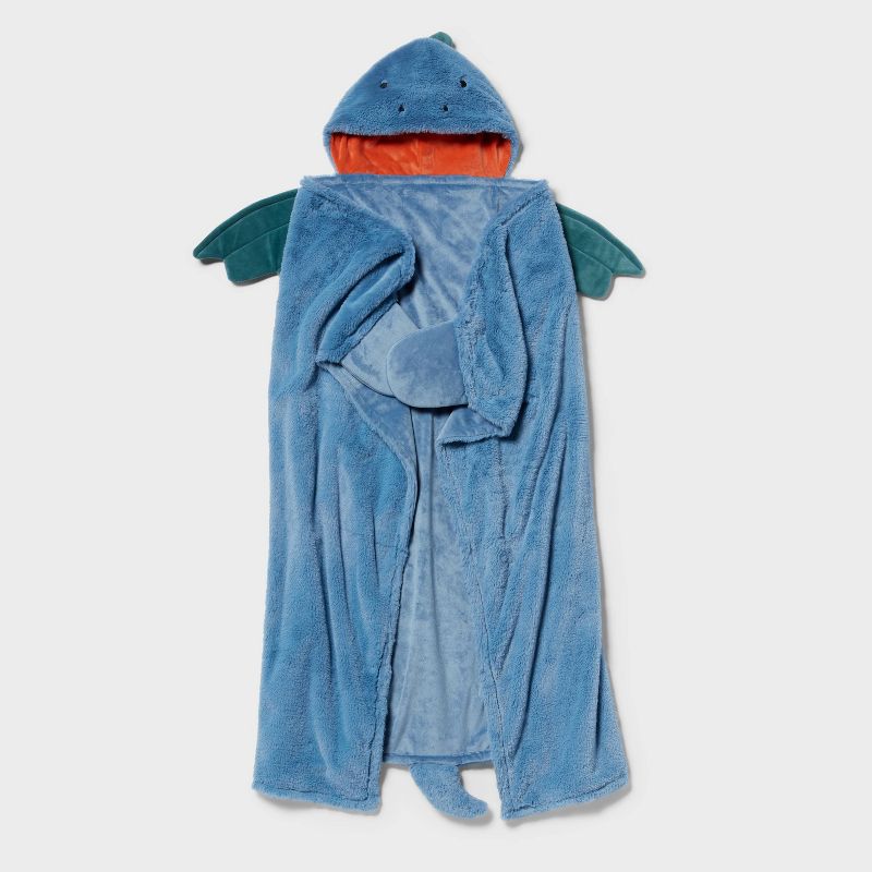 Dragon Kids&#39; Hooded Blanket - Pillowfort&#8482;, 1 of 7