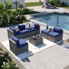 Aoxun 7PCS Outdoor Sectional Set with Cushions & Cover, Modular Wicker Patio Furniture for Garden, Backyard, or Poolside - 2 of 4
