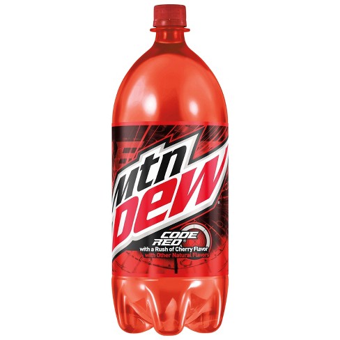 Mountain Dew Code Red Cherry Soda 2l Bottle Target