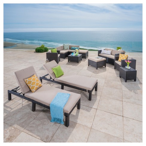 Puerta 13pc Wicker Patio Set Christopher Knight Home Target