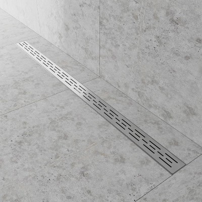 Hydroware Linear Shower Drain - C06 Brushed - 48 Inches
